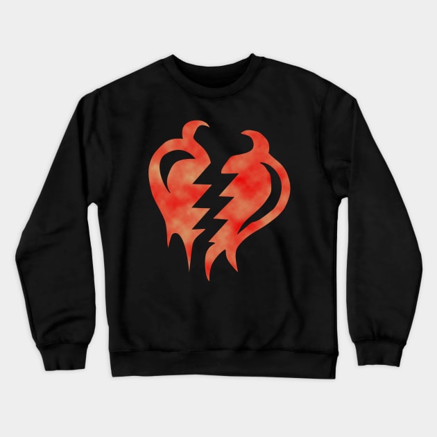 Torn heart Crewneck Sweatshirt by BiobulletM